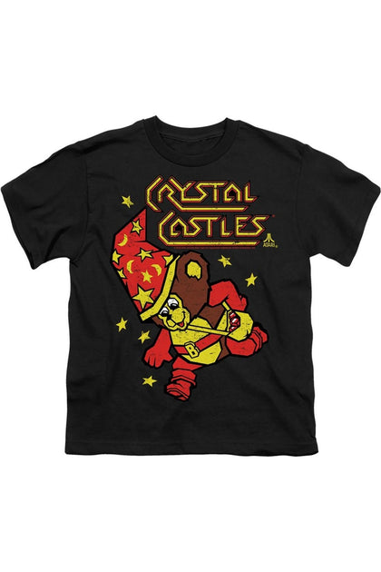 Gildan Atari Crystal Bear Kurzarm Jugend-T-Shirt Schwarz Medium 2