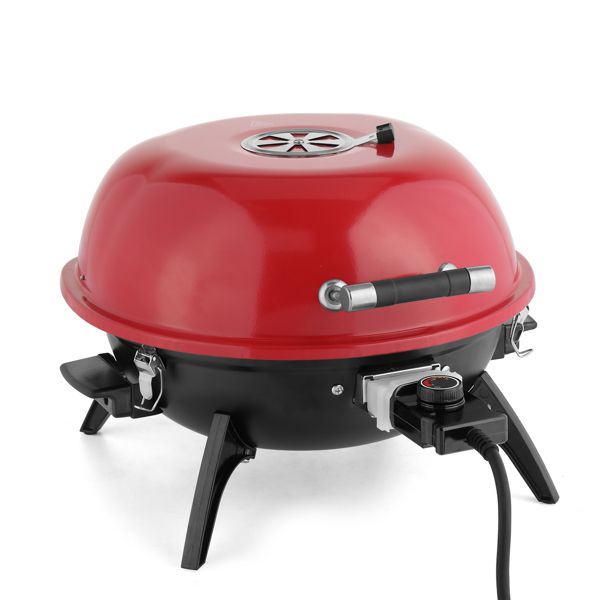 ESTASSAY Electric Countertop BBQ Grill Red 4