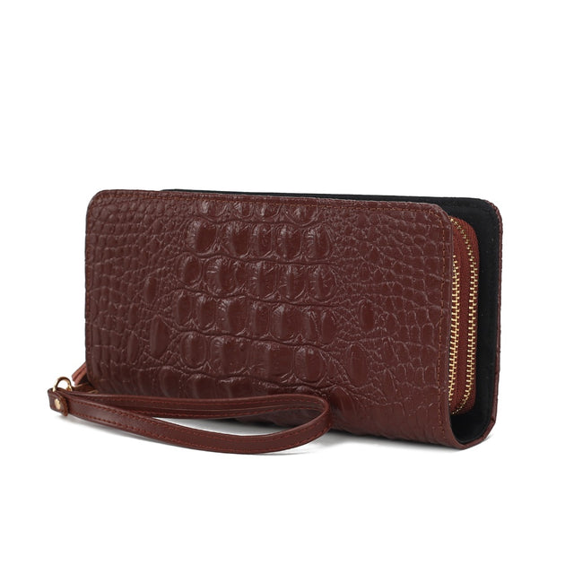 MKF Collection Eve Leather Wristlet Wallet Purple Medium 2