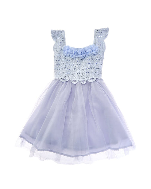 Badgley Mischka Maya Crochet Dress Purple US 6 3