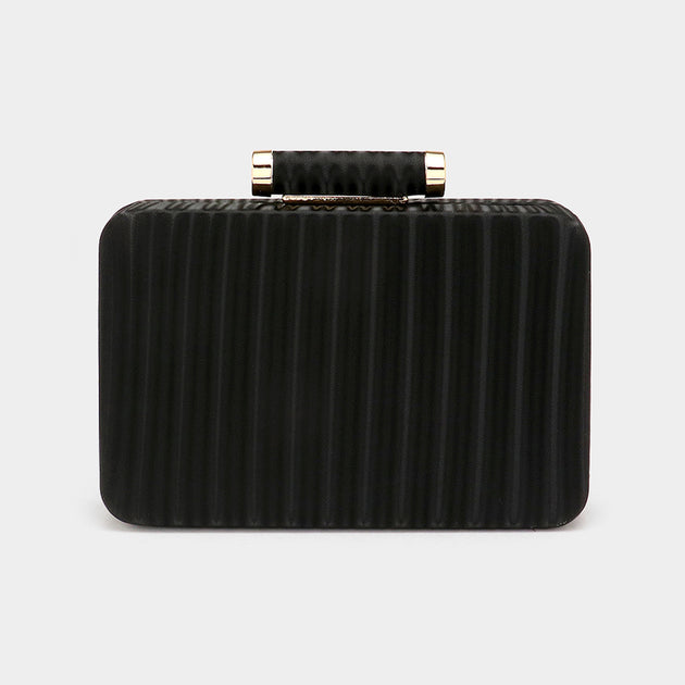 FASHNZFAB Embossed Clutch Crossbody Bag Black One Size 3