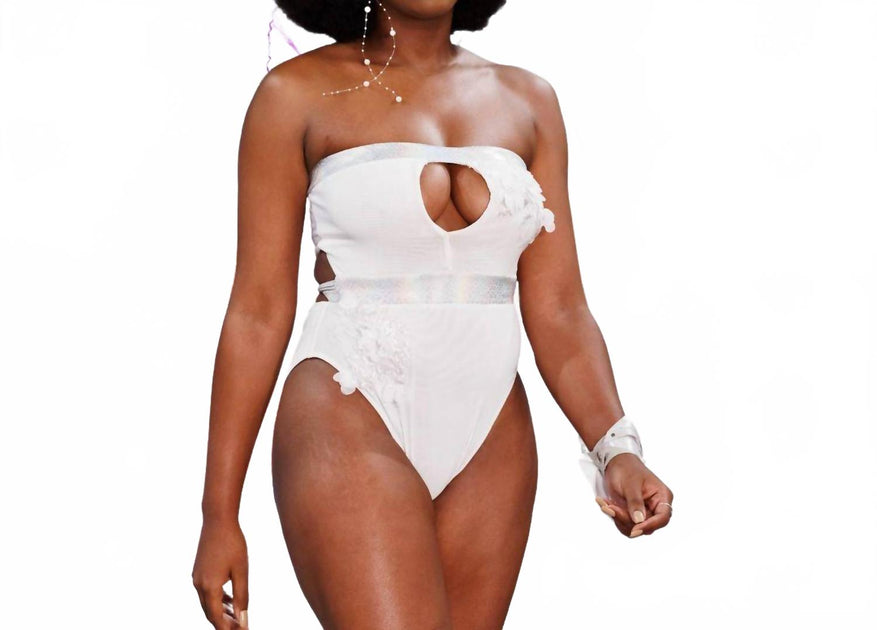 Gyv Me Body Lit Einteiliger Badeanzug Weiß Large 2