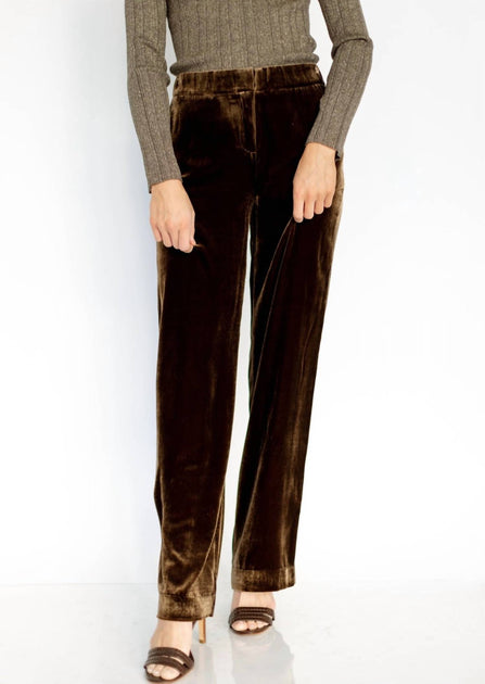 Go by Go Silk Cocktail Pant Brown XS 3