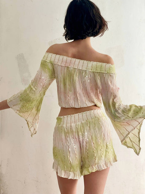 Boho Madrid Glimmer Shorts Set Multi One Size 4