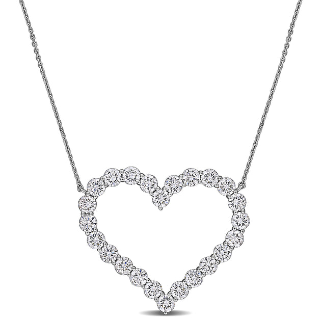 Mimi & Max Created Forever 4 Necklace White Gold 2