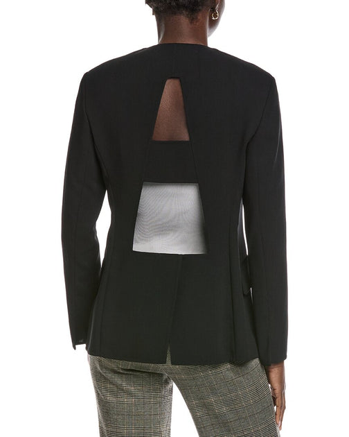 Akris Alize Wool Blazer Black US 8 3