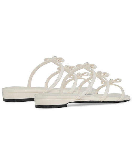 Rebecca Minkoff Bow Flat Sandal White US 10 3