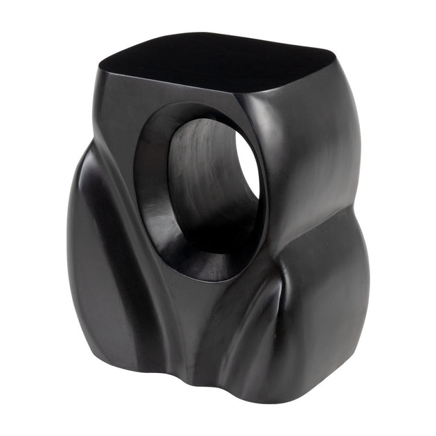 Hivvago 16-inch Figurine End Table Black 3