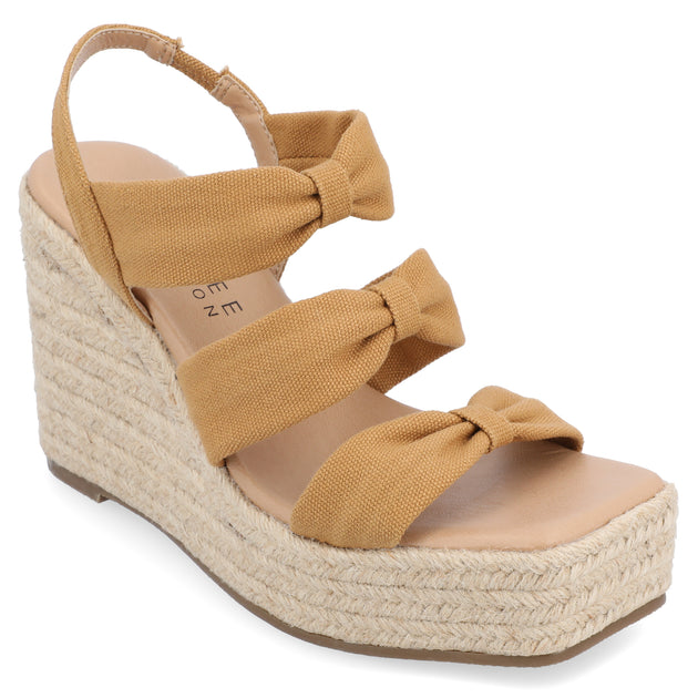 Journee Collection Santorynn Sandals Beige US 8.5 2