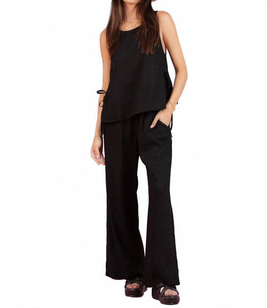LUCCA Della Tank Top And Pant Set Black XS 2