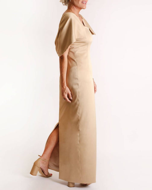 Camilyn Beth Flora Gown Beige US 0 3