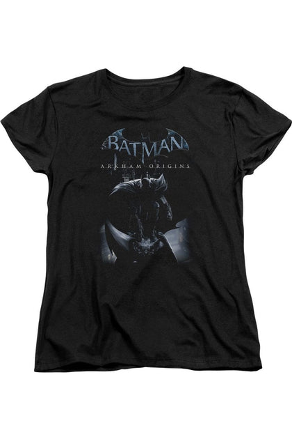 Gildan Batman Arkham Origins Perched Cat T-Shirt Black XXL 2