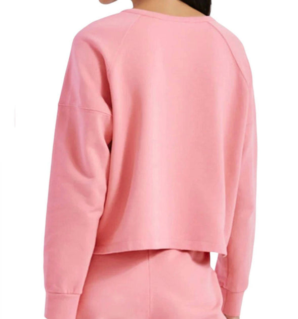 SOMETHING NAVY Henley Sweatshirt Pink XXLarge 3