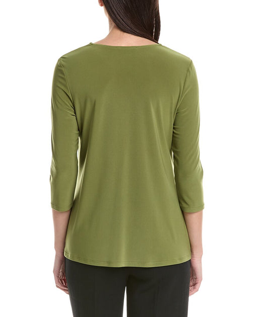 Joseph Ribkoff Solid Top Green US 6 3