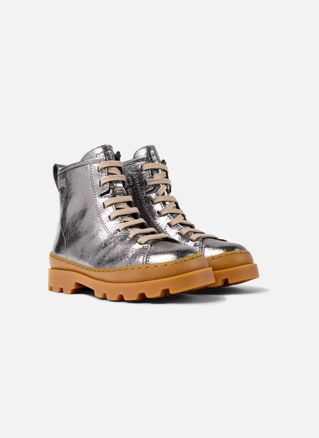 Camper Brutus Kids Ankle Boot Silver EU 30 2