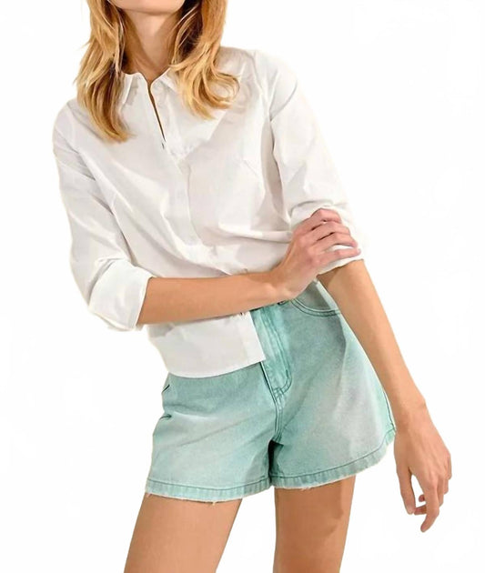 Lili Sidonio Peter Pan Collar Shirt White XLarge 3