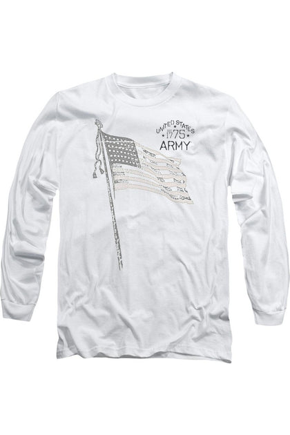 Gildan US Army Tristar Langarm T-Shirt Weiß Large 2