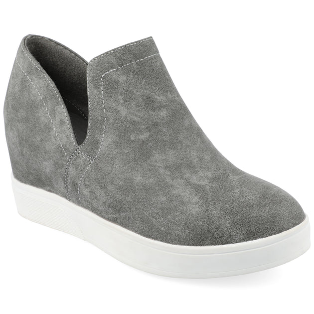 Journee Collection Cardi Sneaker Wedge Blue US 8.5 2