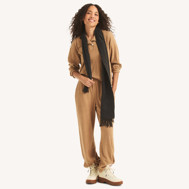 Nautica Womens Pull-On Knit Pant Multi Small 3