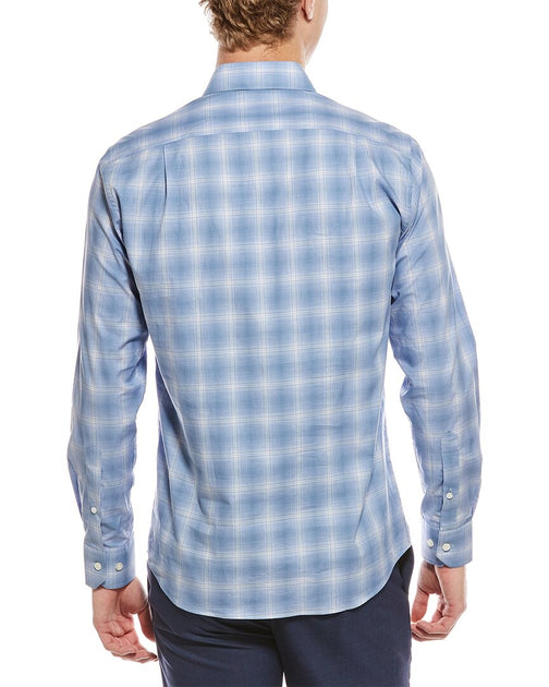 Scott Barber Canclini Poplin Shirt Blue Large 3