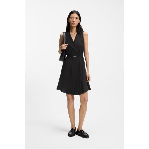Boss Crepe Wrap Dress Black US 4 3