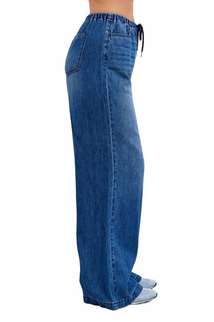 Judy Blue High Waist Palazzo Fit Jeans Blue 31 4