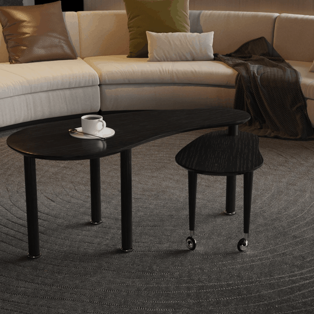 Streamdale Rotatable Coffee Table Oak Veneer 2