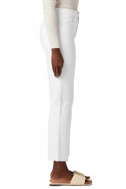 Hudson Shadow Remi Crop Straight Leg Jeans White 24 3