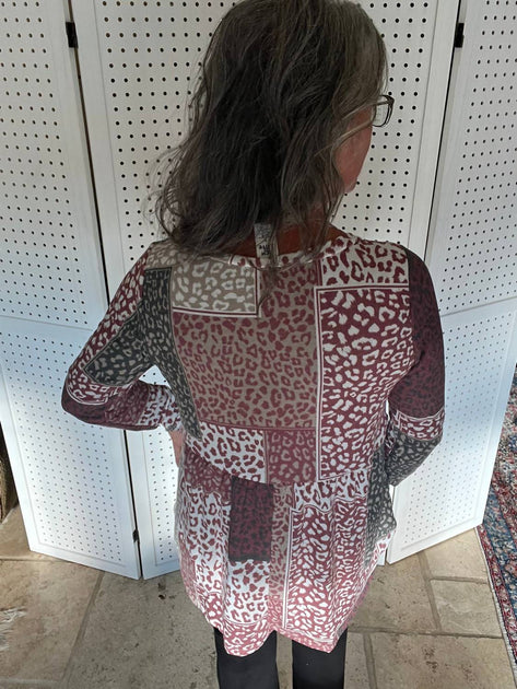 Sew In Love Gone Wild Patchwork Pleasure Babydoll Top White 3X 4
