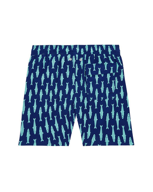 Tom & Teddy Sardines Badehose Blau US 8 3