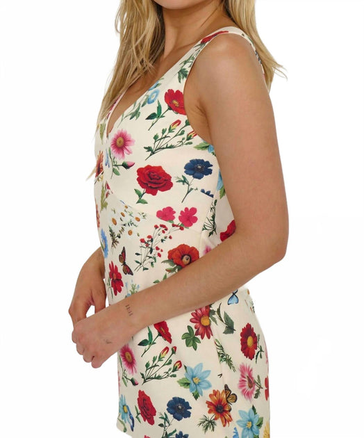 Show Me Your Mumu Emily Mini Dress Beige Medium 3