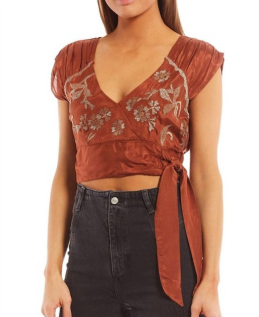 Free People Sahara Crop Top Red Small 2