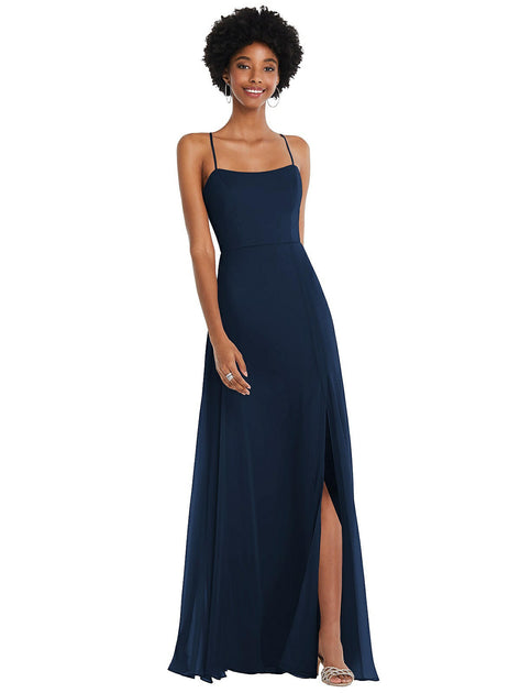 After Six Scoop Neck Convertible Tie-Strap Maxi Dress Grün US 18 2