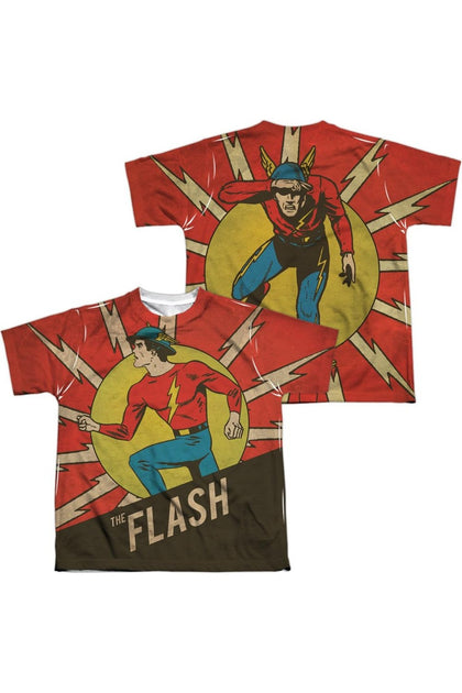Gildan DC Comics Flash Vintage Comic Short Sleeve Crew Tee White Small 2