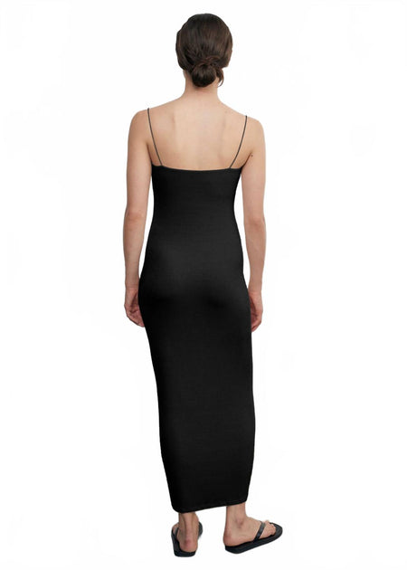 enza costa strappy jersey slip dress ENZA COSTA Jersey Midi Slip Dress Women XS Royal Blue Spaghetti Strap  Luxury NEW