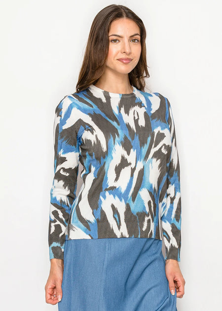 Yal New York Knit Top Blue XSmall 4