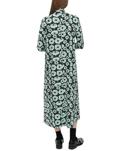 Marimekko Cavea Tumma Jersey Dress Blue Large 3