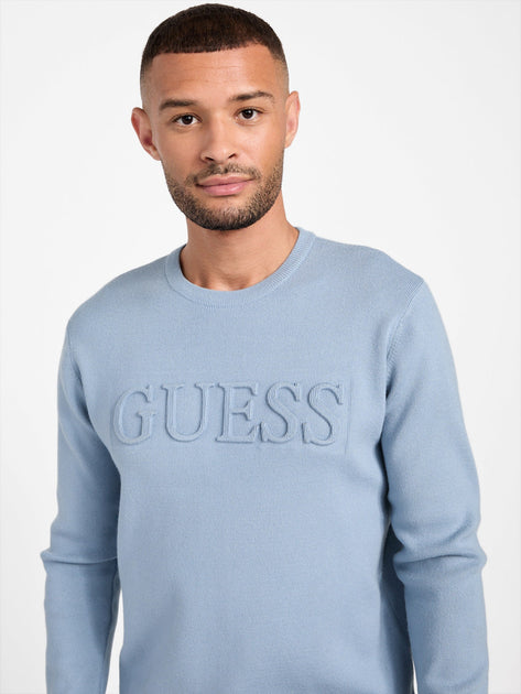 Guess Factory Astero Logo Sweater White Large 4