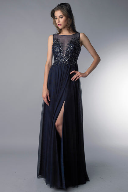 Basix Black Label Sleeveless Sequin Gown Black US 4 2