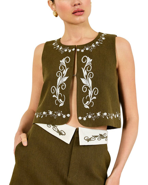 Line & Dot Brea Top Green Large 2