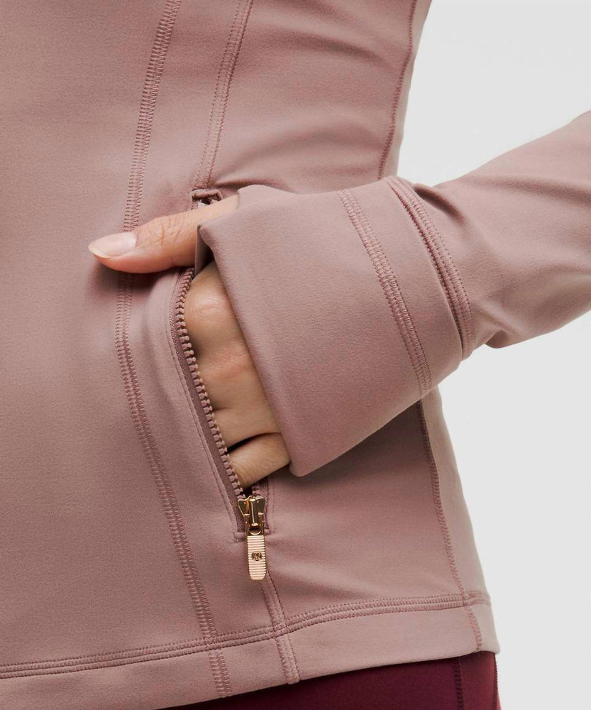 twilight rose lululemon bag lululemon Define Nulu Jacket In Twilight Rose / Rose Gold