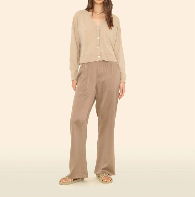 XIRENA Bella Wide Leg Pant Brown Medium 2