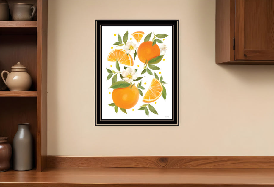 Hivvago Botanical Print Wall Art Orange 4