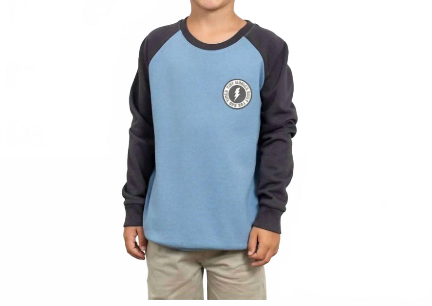 Tiny Whales Jungen Lakeside Langarm Sweatshirt Blau US 4 2
