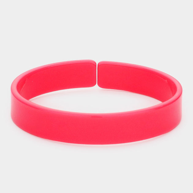 FASHNZFAB Adjustable Bracelet Silver Celluloid Acetate 3