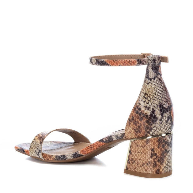 XTI Women Block Heel Sandals Brown US 7 3