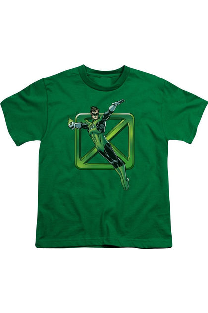Gildan DC Comics Green Cross Short Sleeve T-Shirt Green Medium 2