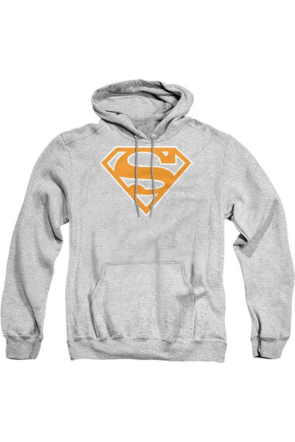 Gildan Superman Shield Orange White Kapuzenpulli Grau Medium 2