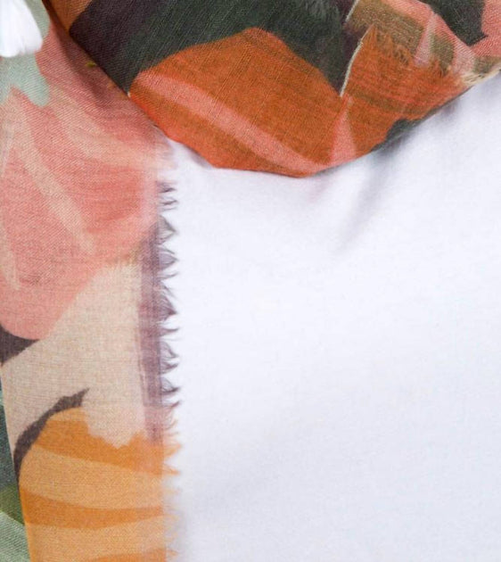 Echo Watercolor Floral Wrap Multi One Size 4