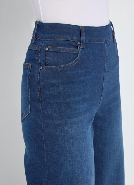 Lysse Sylvie Wide Leg Jeans Blue XLarge 4